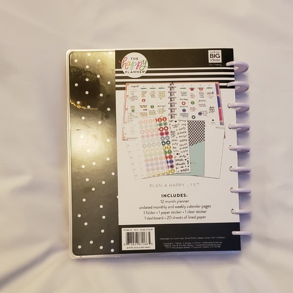 Happy Planner Classic Undated 12 Month white rings - Picture 8 of 8